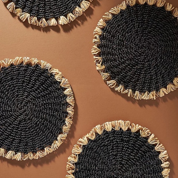 NWT  Set/4 nAnthropologie Ira Woven Placemats - Picture 1 of 2